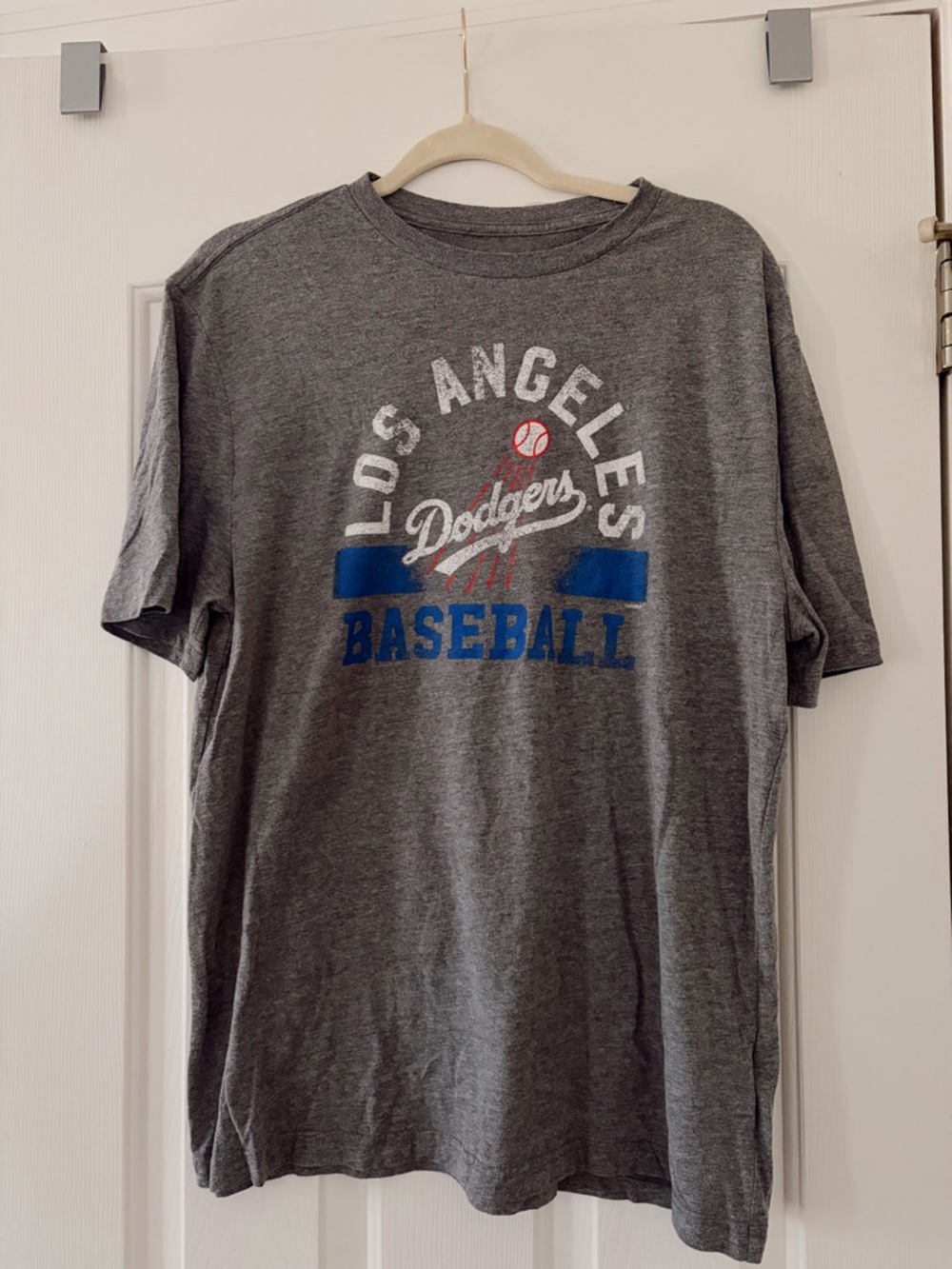 Los Angeles Dodgers Gray Short Sleeve Baseball Tee